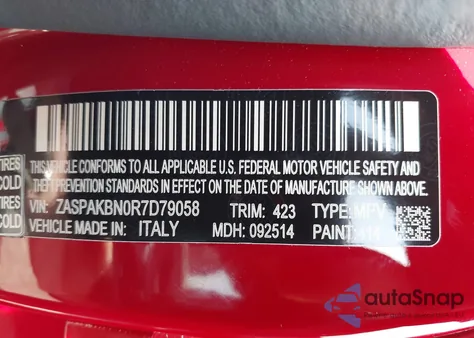 2024 Alfa Romeo Stelvio Veloce Awd from USA, damaged, VIN ZASPAKBN0R7D79058